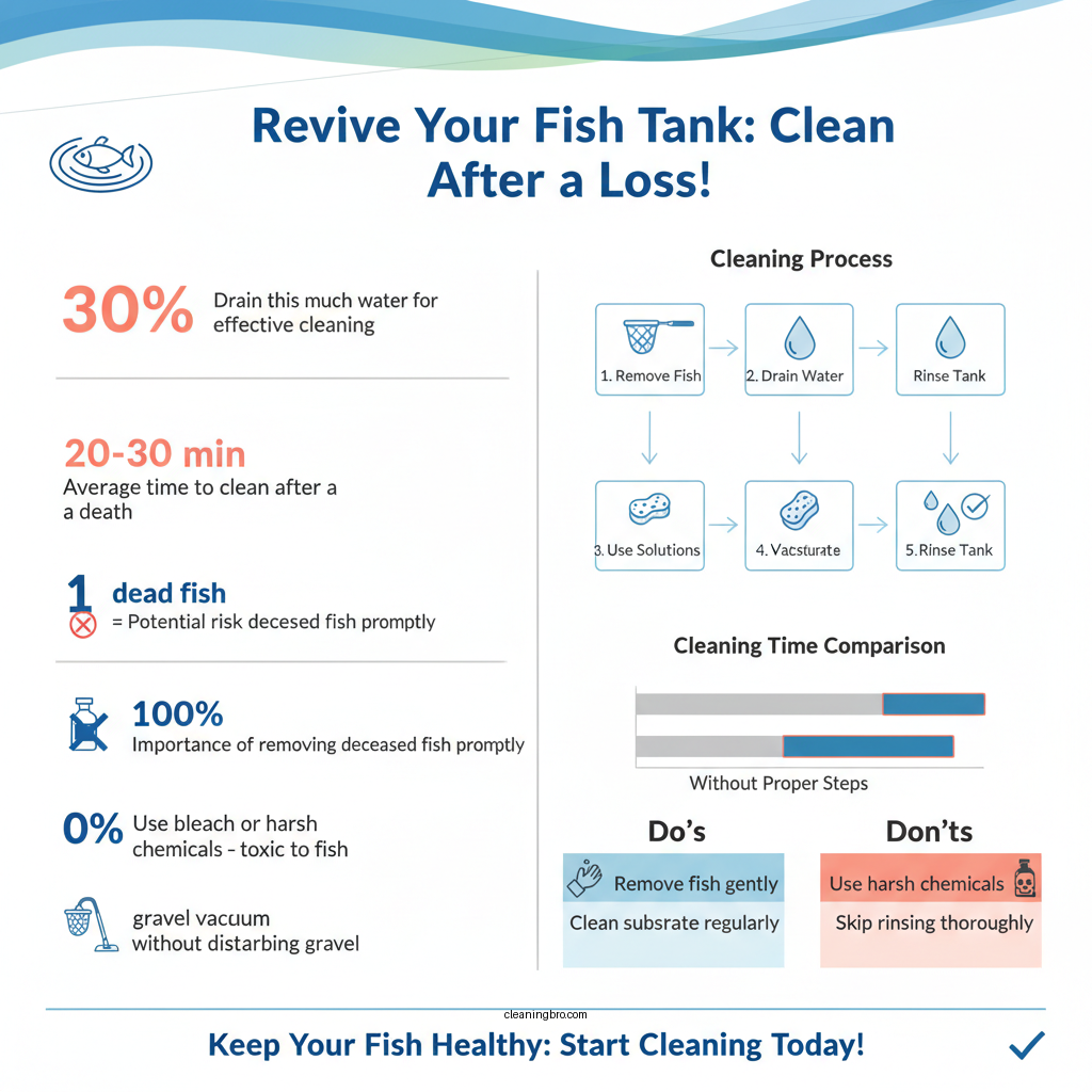 how to clean fish tank after death - Data Infographic and Statistics