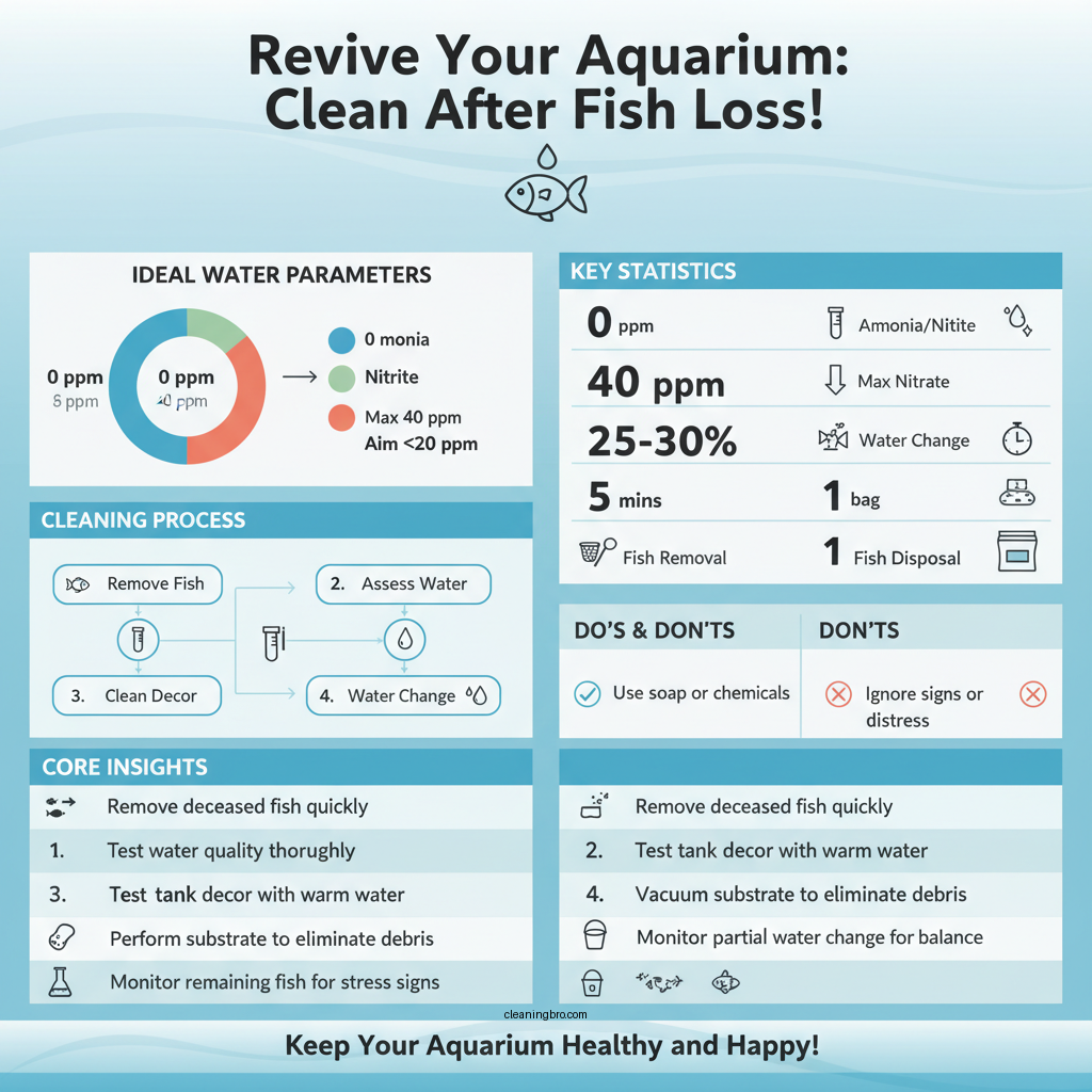 how to clean fish tank after fish dies - Data Infographic and Statistics