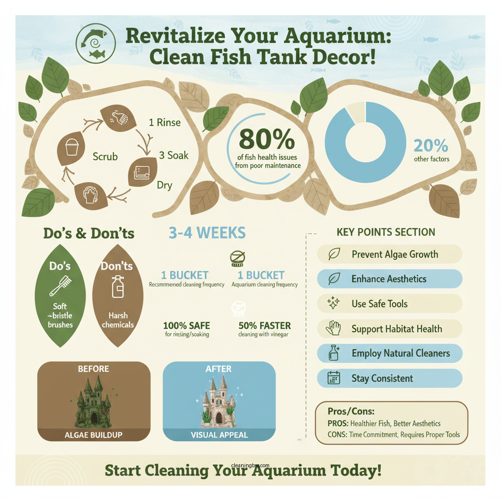 how to clean fish tank decorations - Data Infographic and Statistics