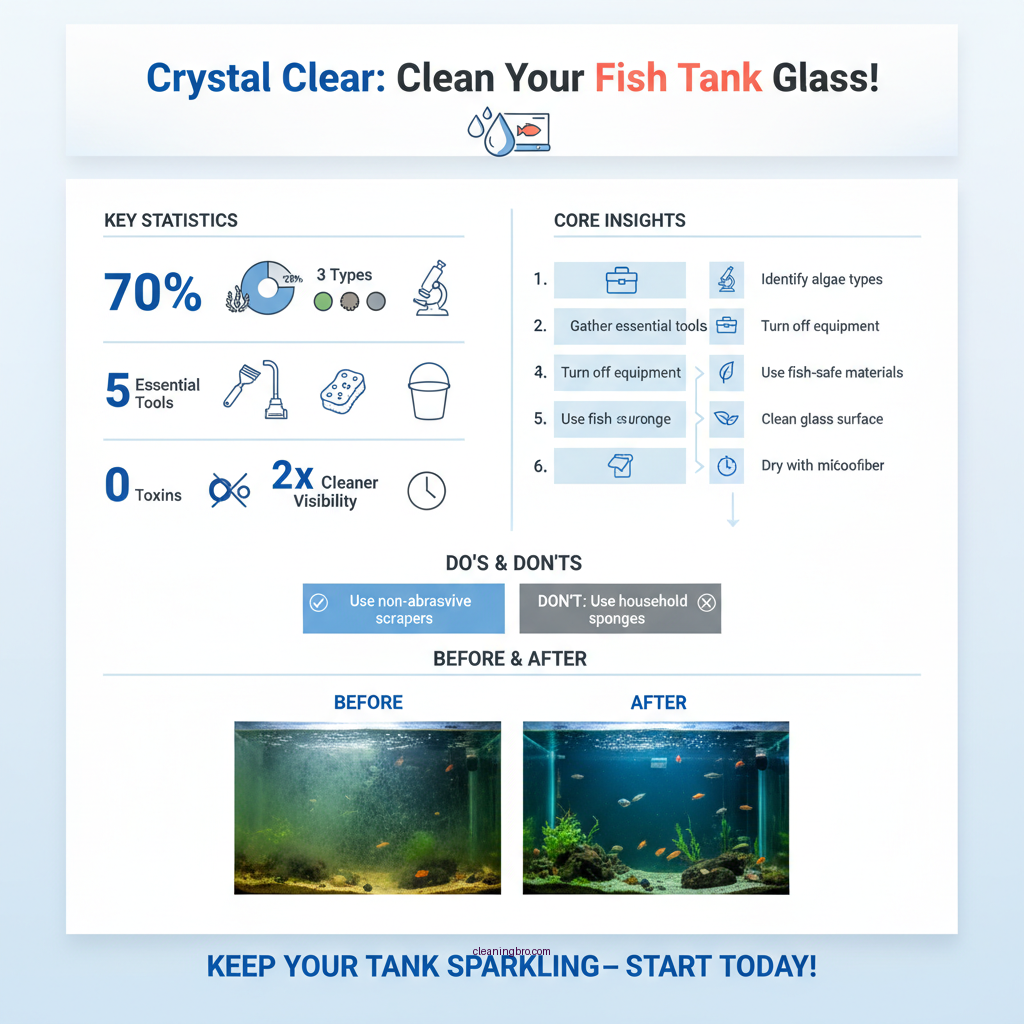 how to clean fish tank glass inside - Data Infographic and Statistics