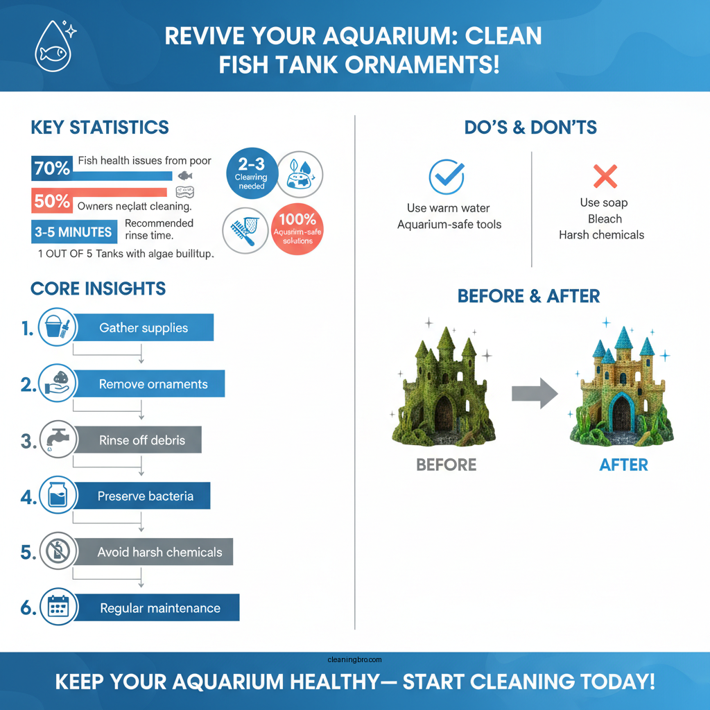 how to clean fish tank ornaments - Data Infographic and Statistics