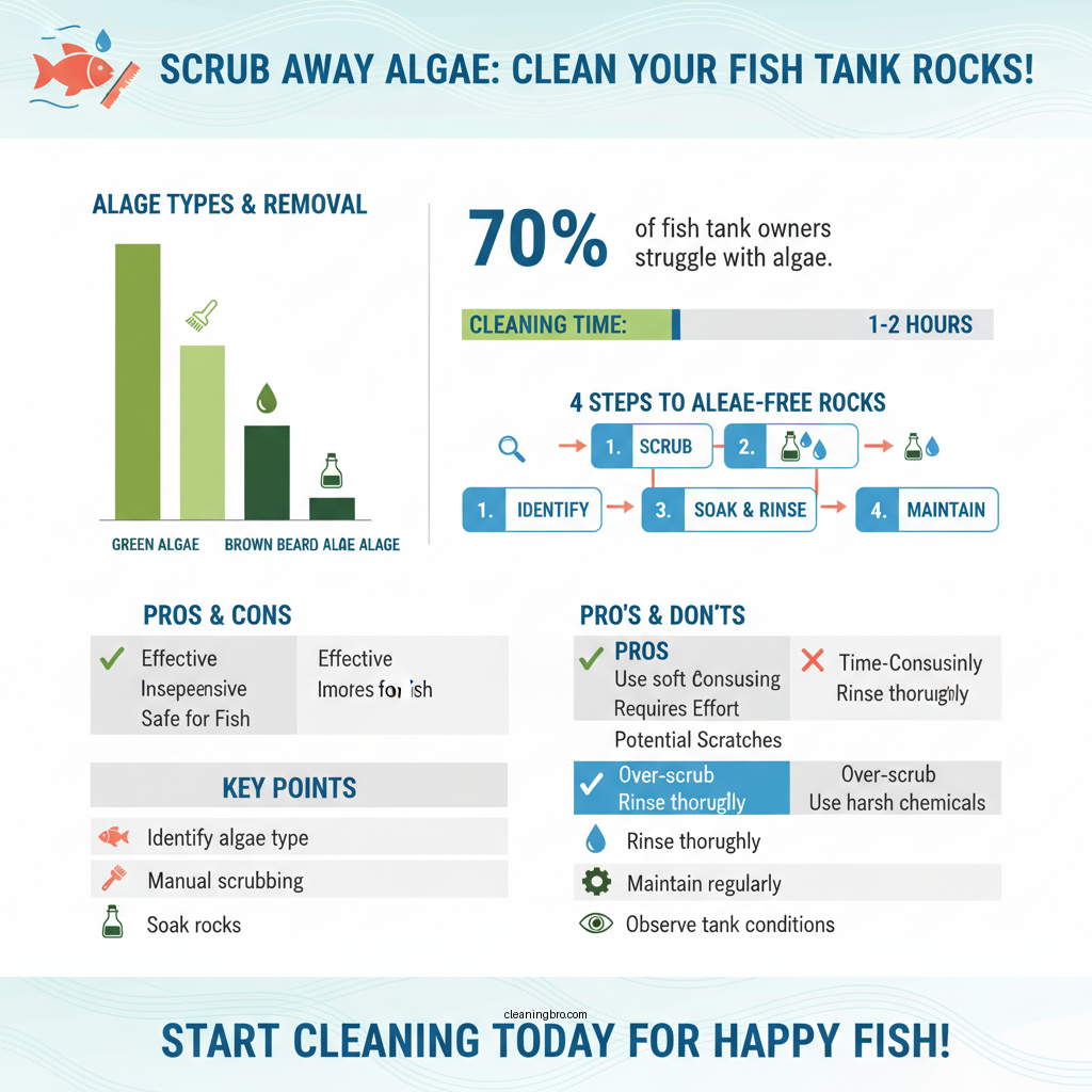 how to clean fish tank rocks algae - Data Infographic and Statistics