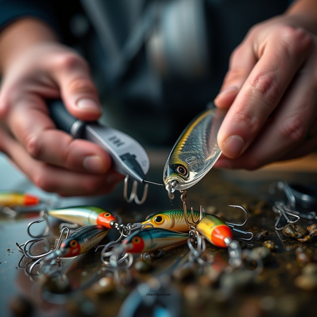 Step-by-Step Cleaning Process - how to clean fishing lures