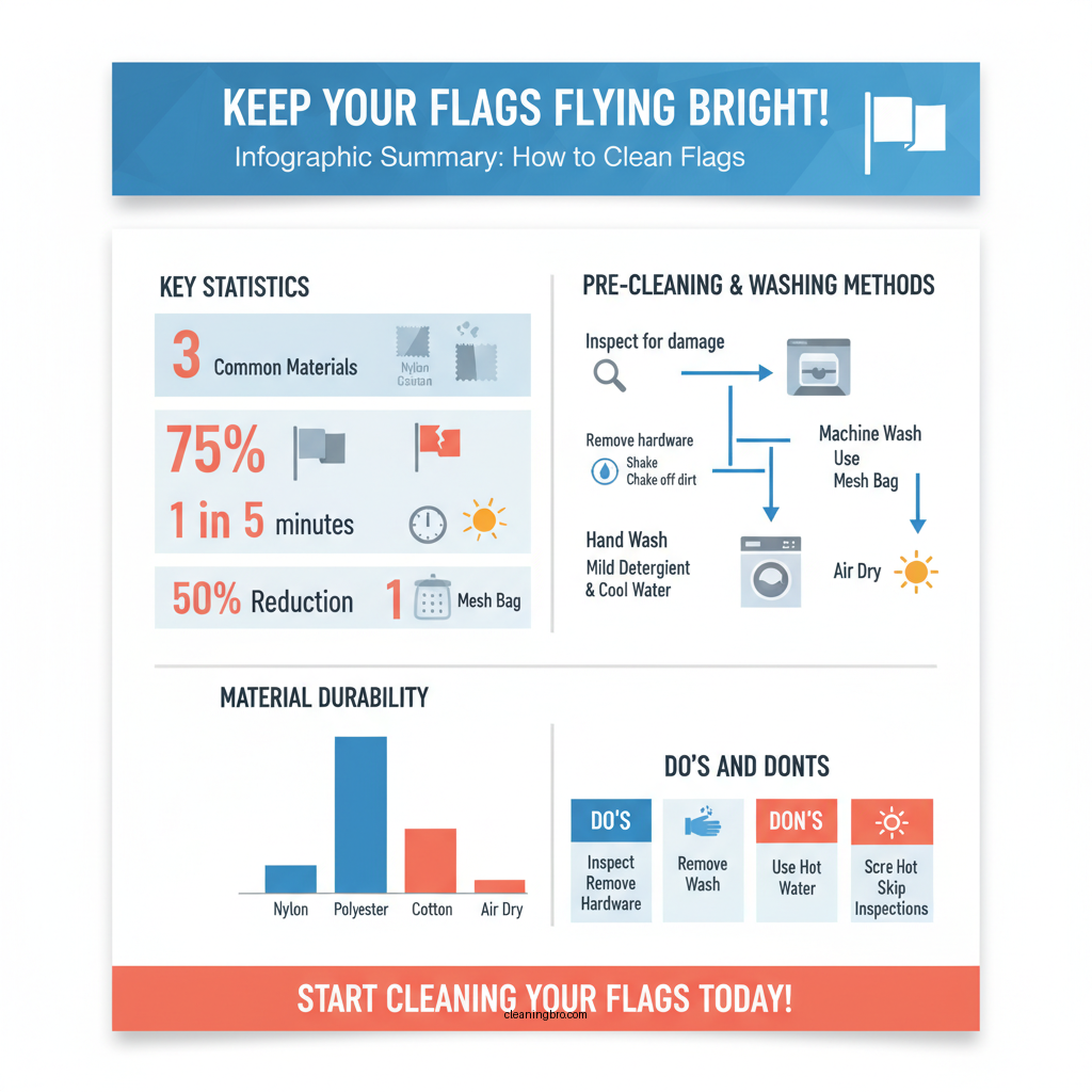 how to clean flags - Data Infographic and Statistics