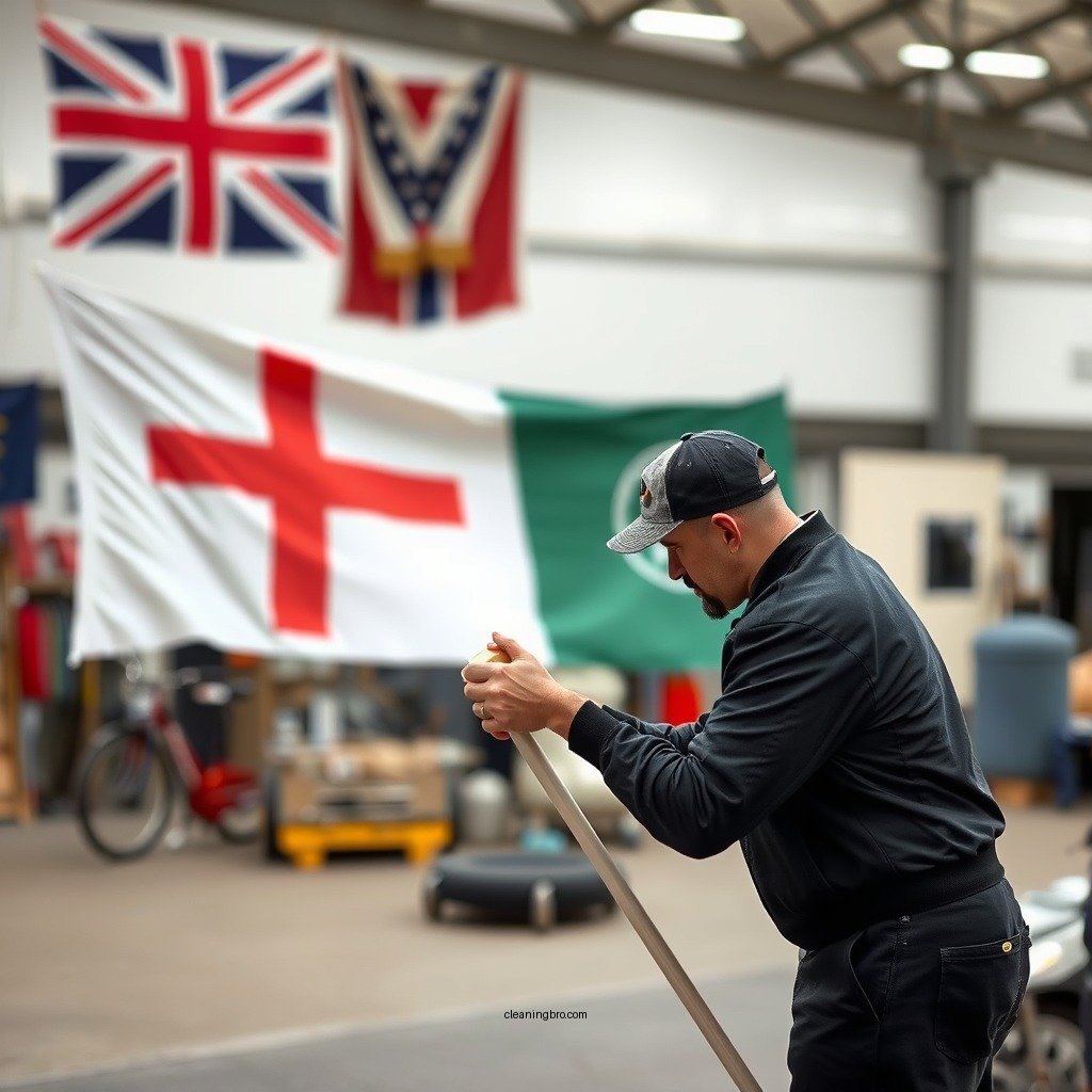 Pre-Cleaning Preparation - how to clean flags