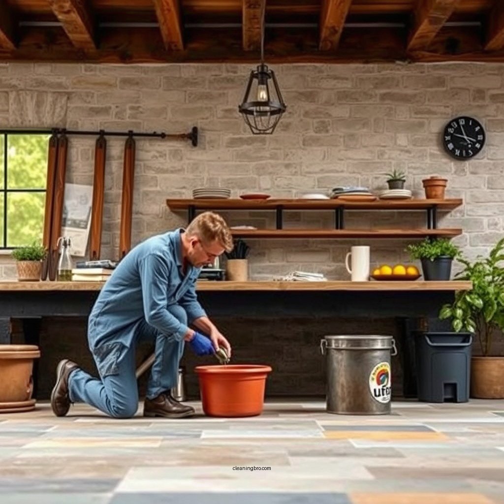 Dealing with Stains and Grime - how to clean flagstone