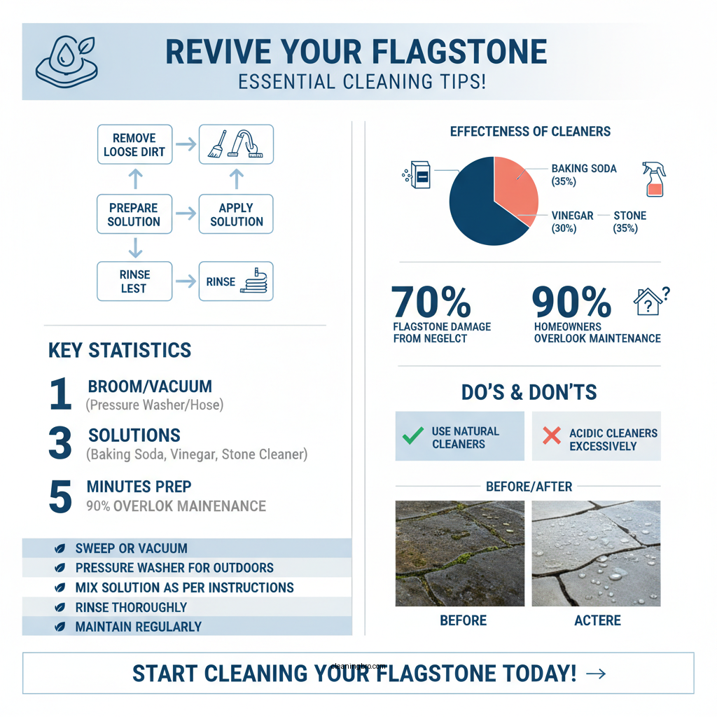 how to clean flagstone - Data Infographic and Statistics