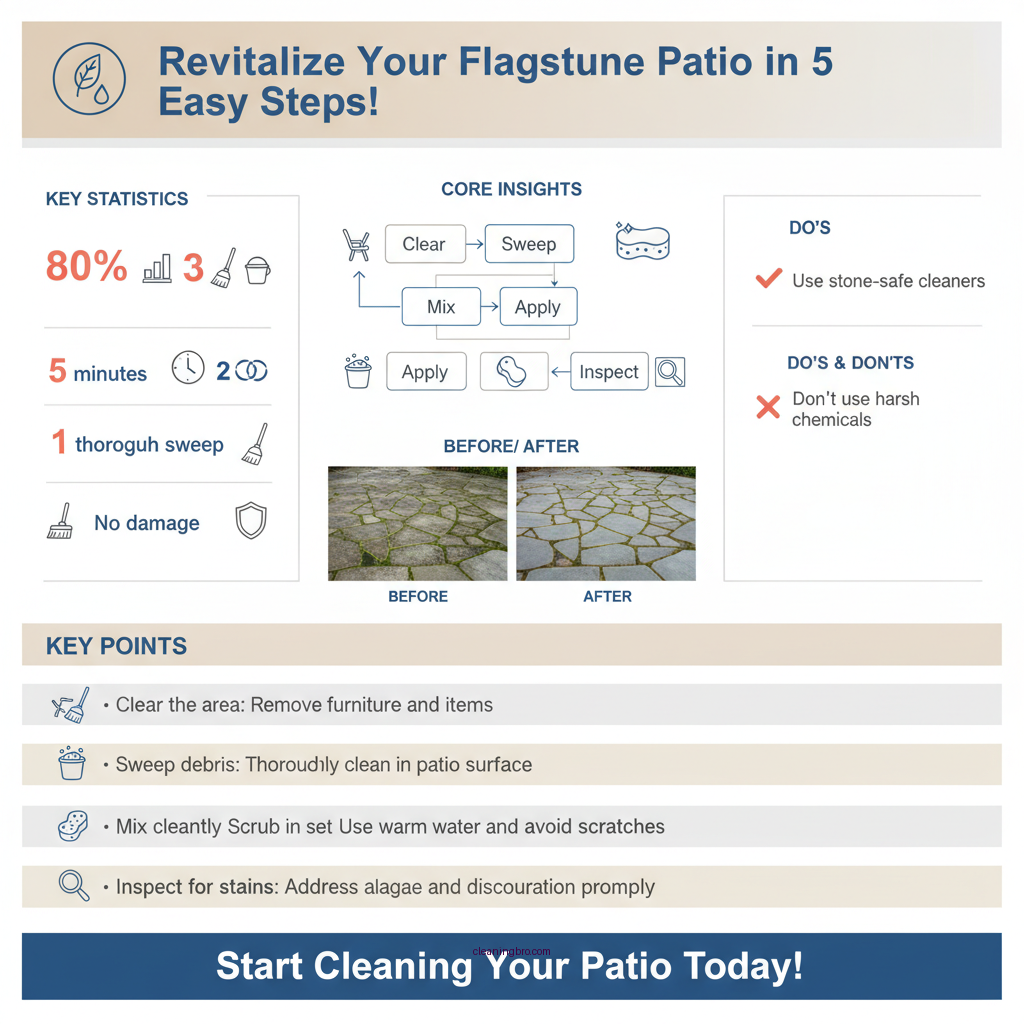how to clean flagstone patio - Data Infographic and Statistics