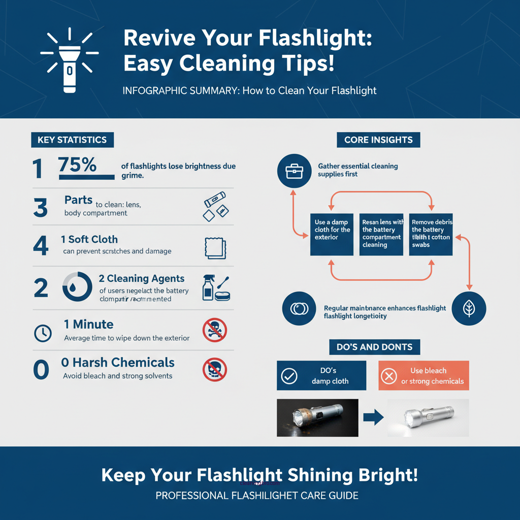 how to clean flashlight - Data Infographic and Statistics