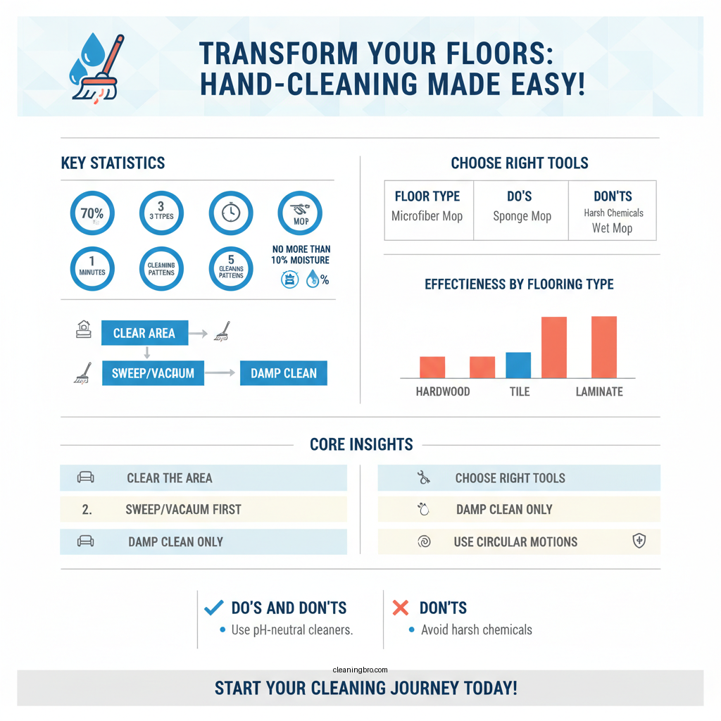 how to clean floors by hand - Data Infographic and Statistics