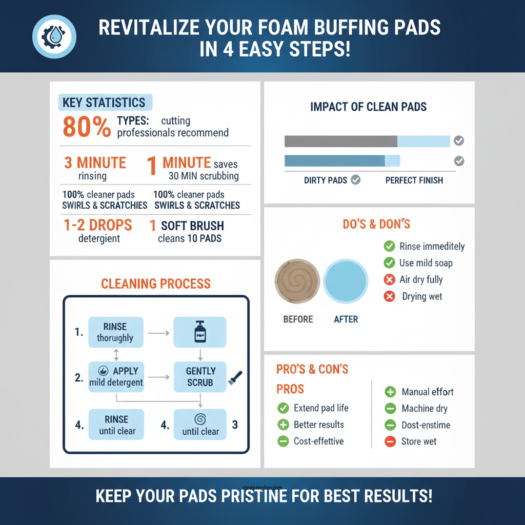 how to clean foam buffing pads - Data Infographic and Statistics