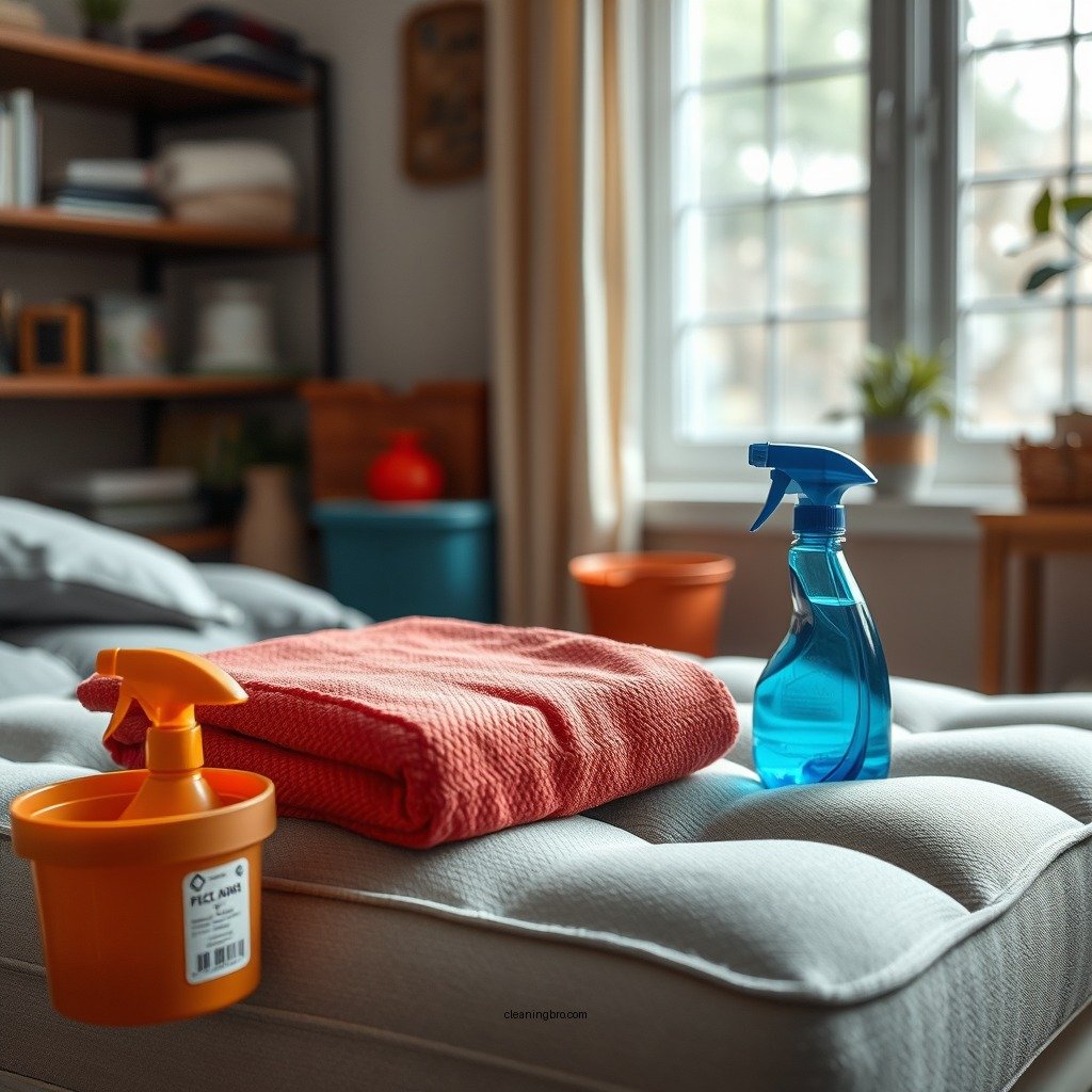 Gather Your Cleaning Supplies - how to clean foam cushion