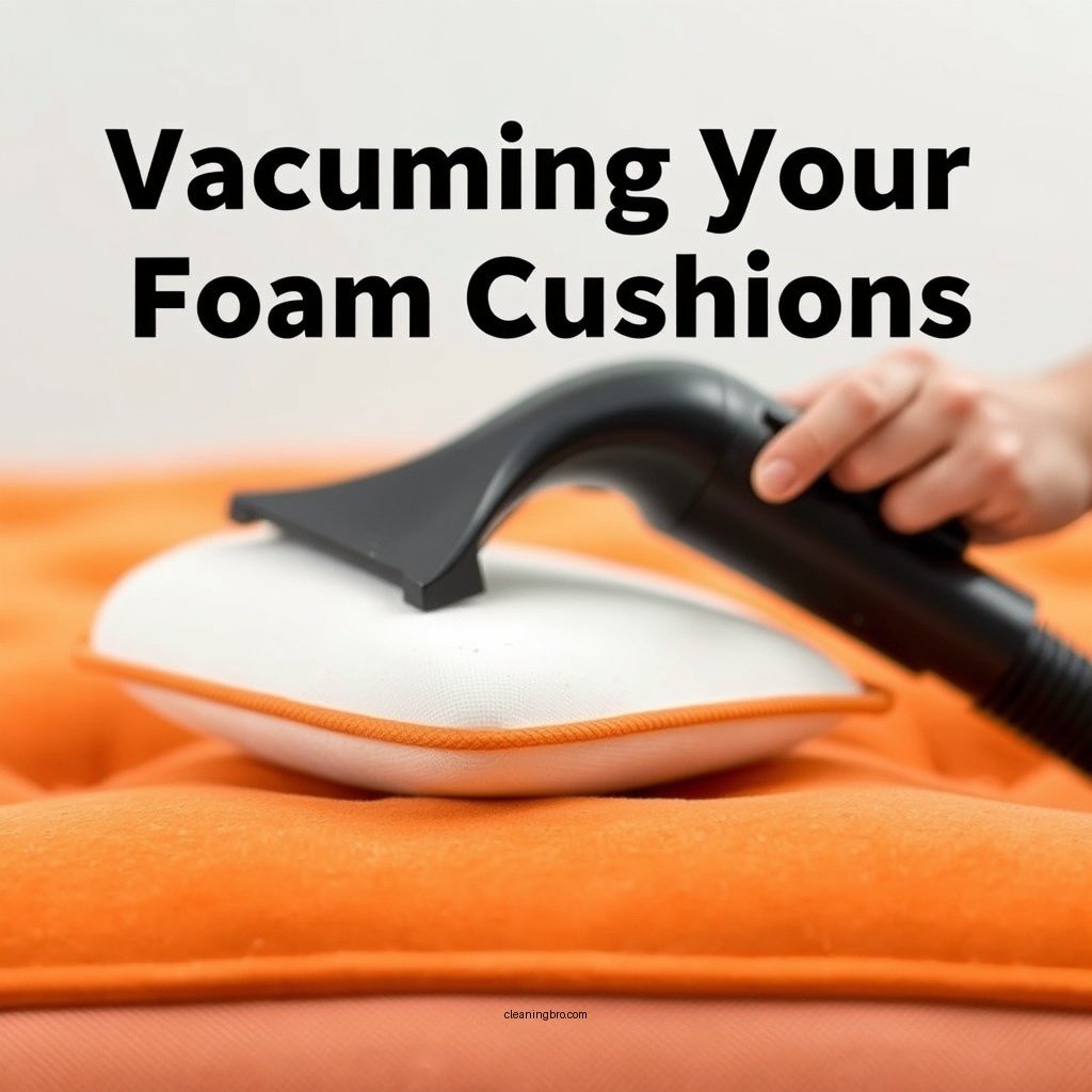 Vacuuming Your Foam Cushions - how to clean foam cushion