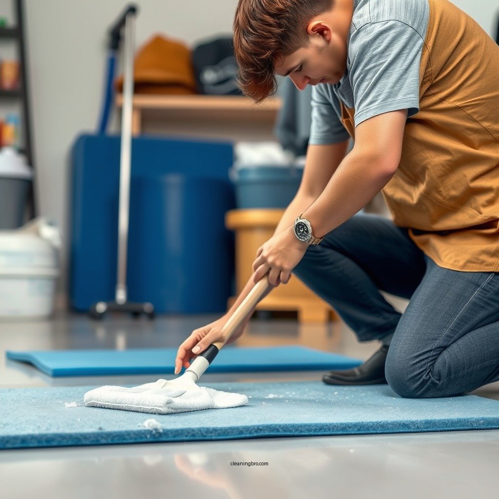 Prepare the Cleaning Area - how to clean foam mats