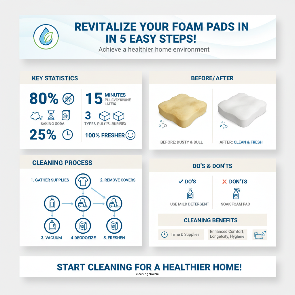 how to clean foam pads - Data Infographic and Statistics