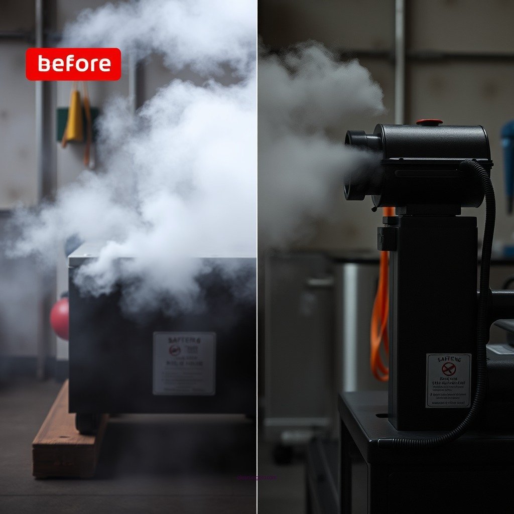 Safety Precautions Before Cleaning - how to clean fogger machine