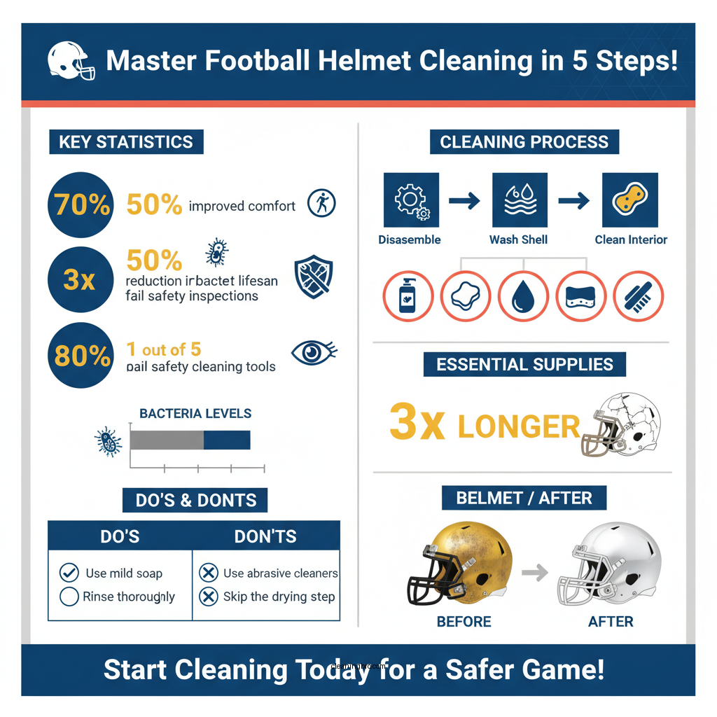 how to clean football helmet - Data Infographic and Statistics