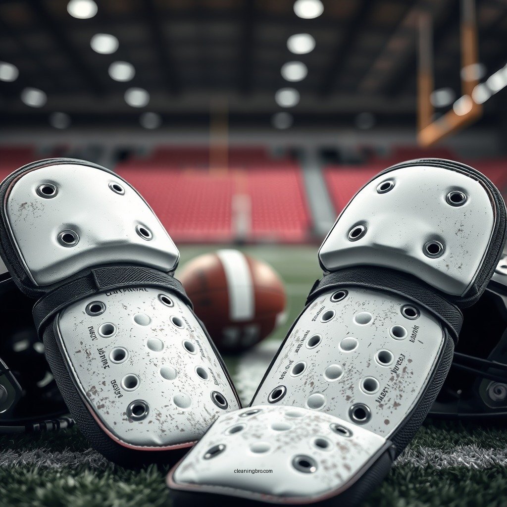 Prepare the Football Pads for Cleaning - how to clean football pads
