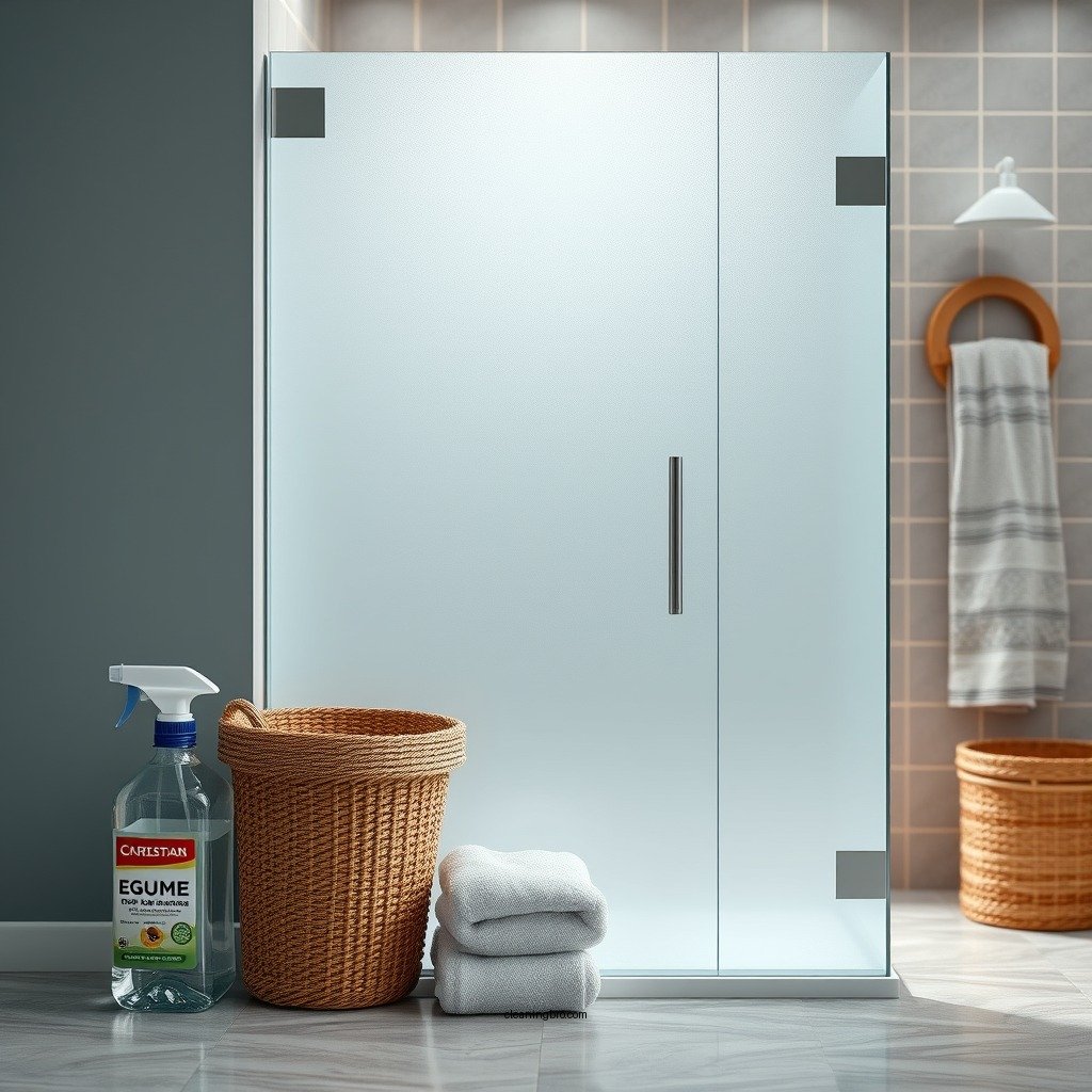 Essential Cleaning Supplies - how to clean frosted glass shower doors
