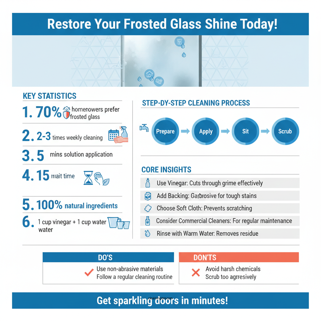 how to clean frosted glass shower doors - Data Infographic and Statistics