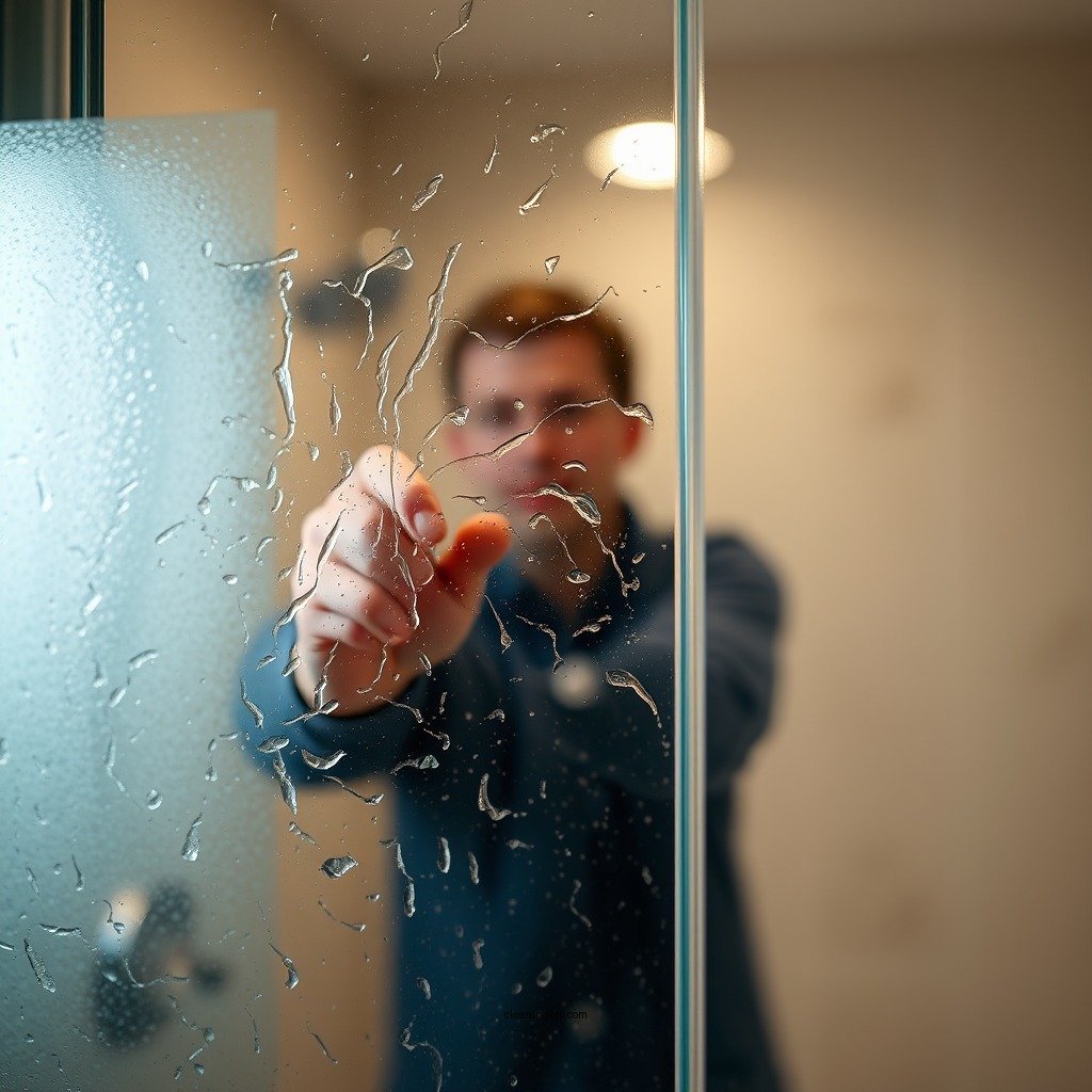 Step-by-Step Cleaning Process - how to clean frosted glass shower doors