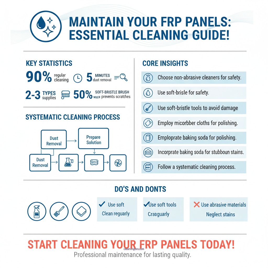 how to clean frp panels - Data Infographic and Statistics