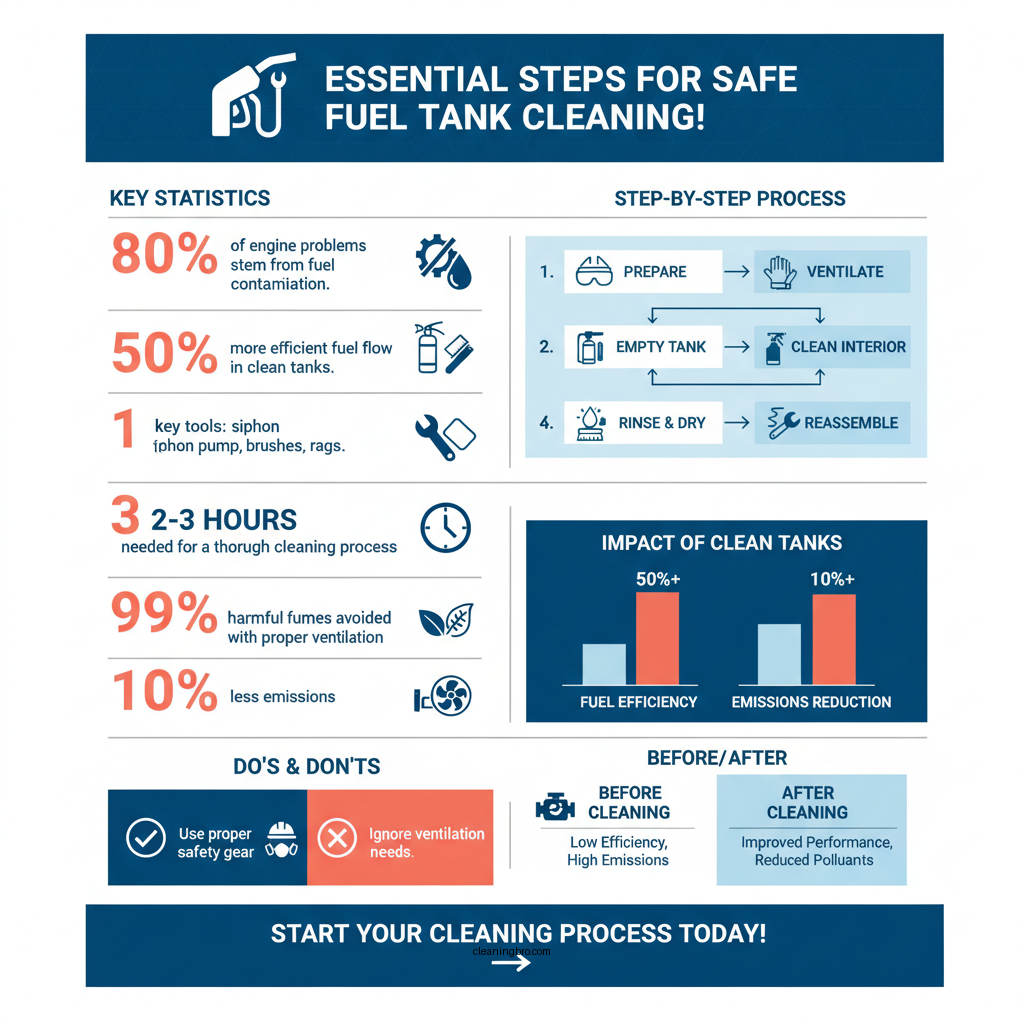 how to clean fuel tanks - Data Infographic and Statistics