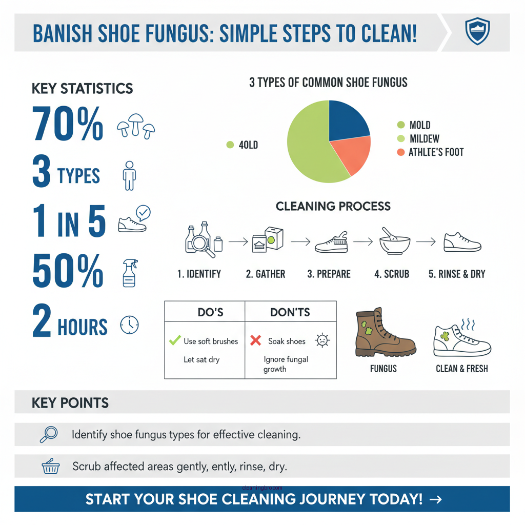 how to clean fungus from shoes - Data Infographic and Statistics