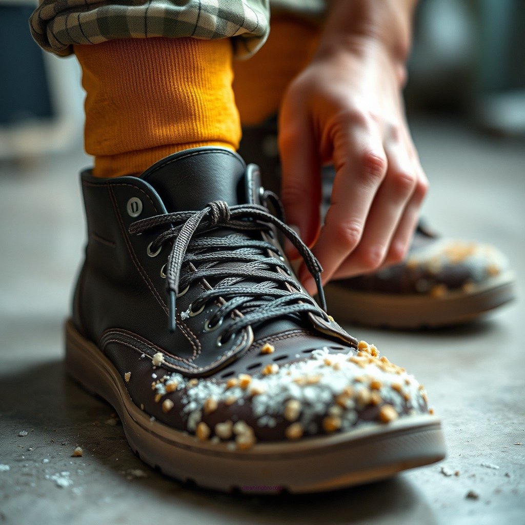 Step-by-Step Cleaning Process - how to clean fungus from shoes