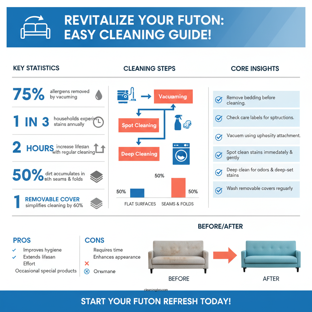 how to clean futon - Data Infographic and Statistics
