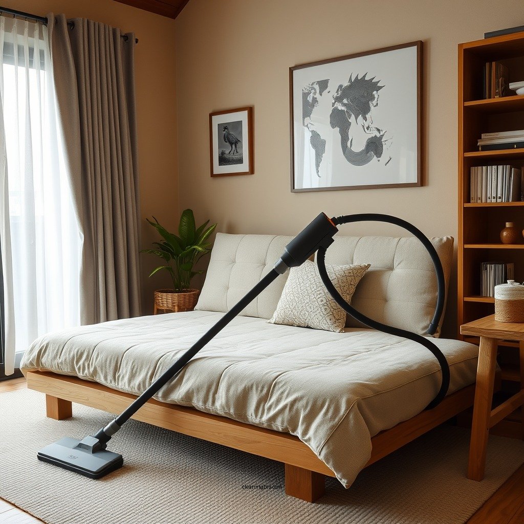 Vacuuming the Futon - how to clean futon