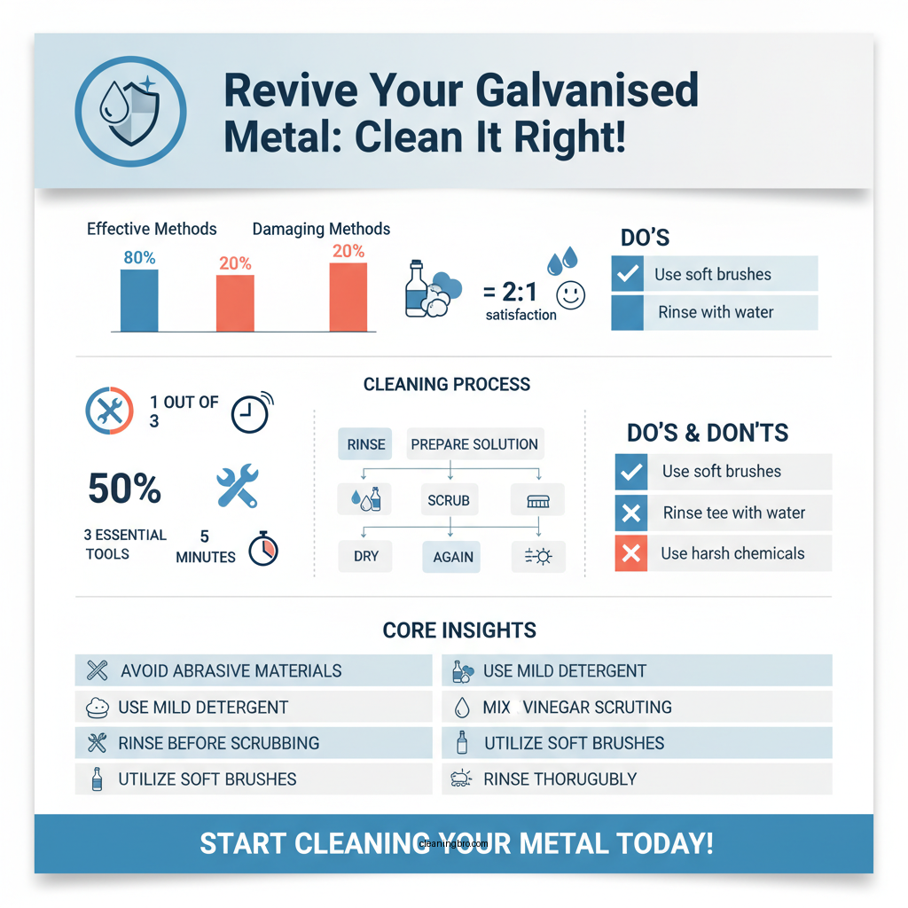 how to clean galvanised metal - Data Infographic and Statistics