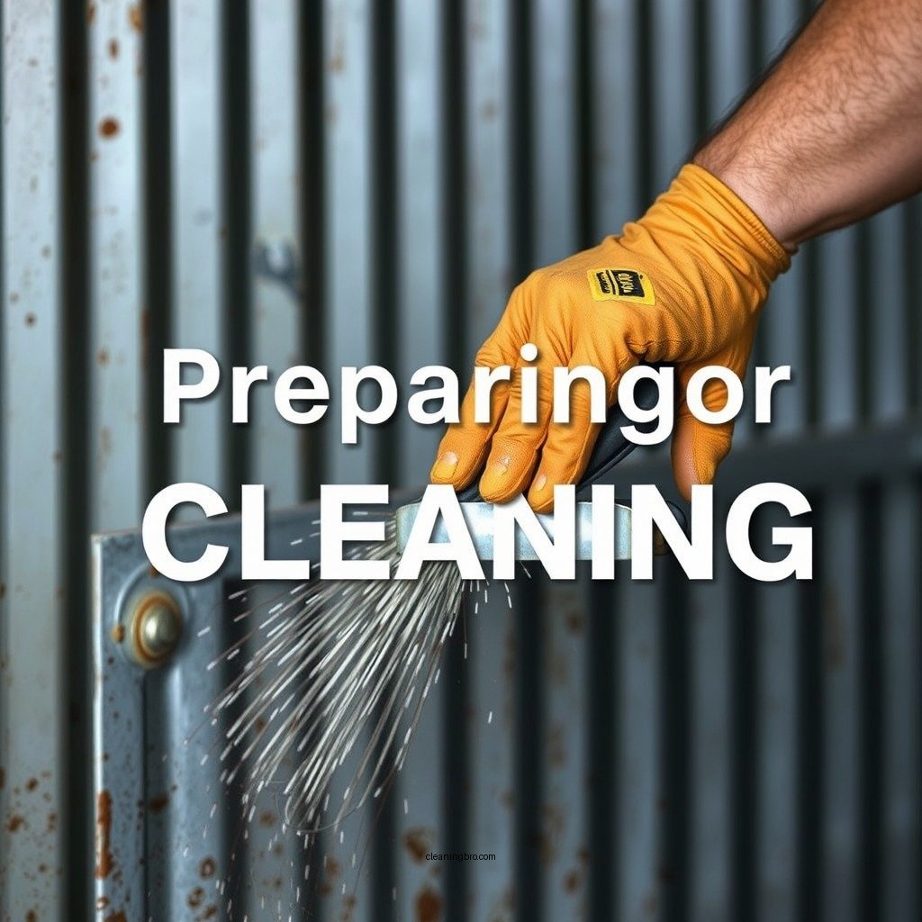 Preparing for Cleaning - how to clean galvanized sheet metal