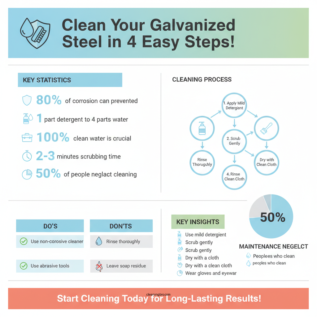 how to clean galvanized steel - Data Infographic and Statistics
