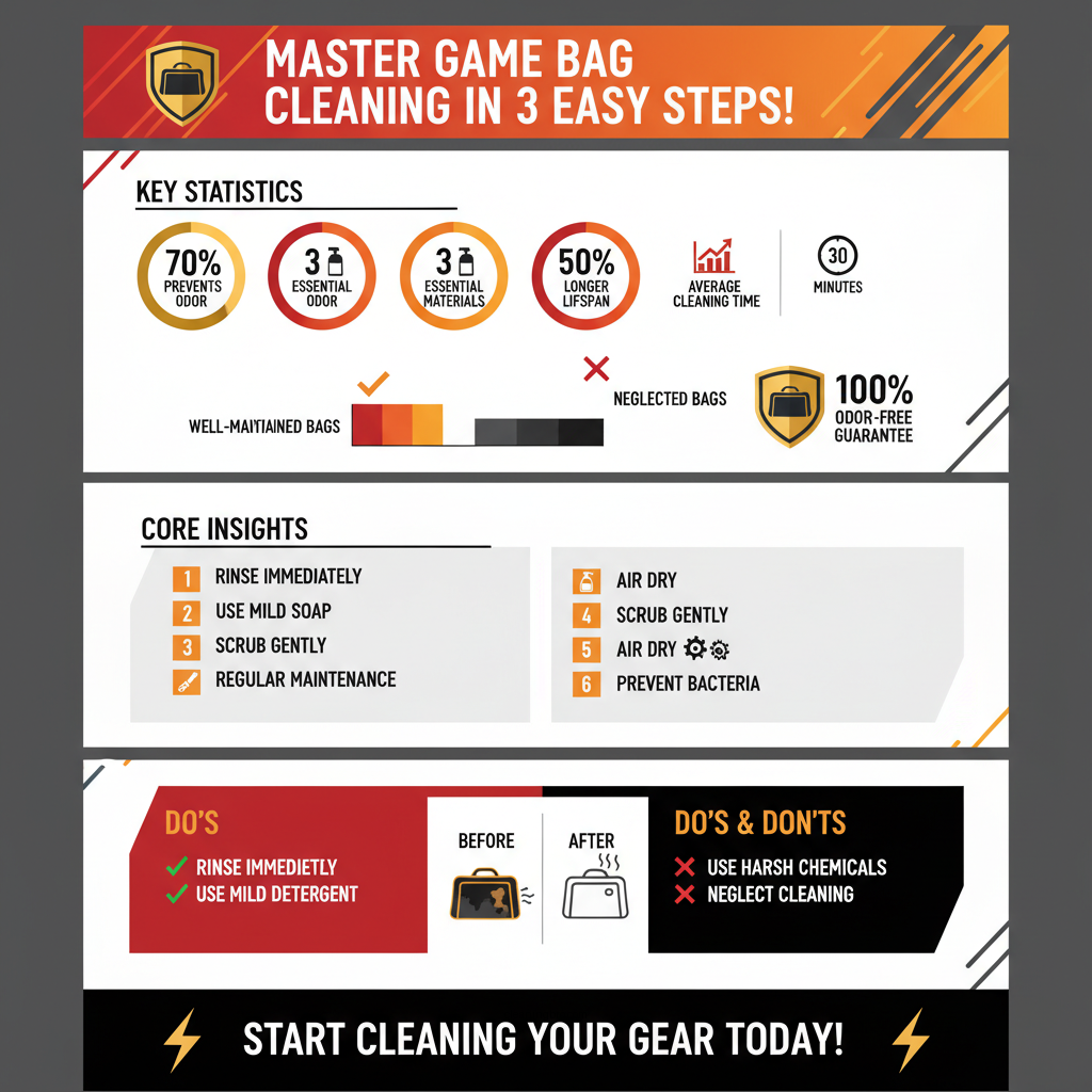 how to clean game bags - Data Infographic and Statistics