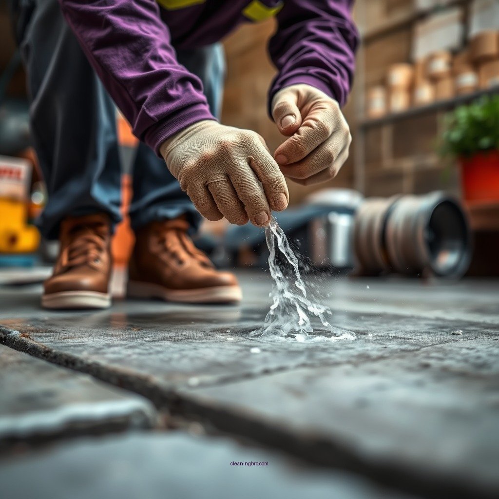 Step-by-Step Cleaning Process - how to clean gas off concrete