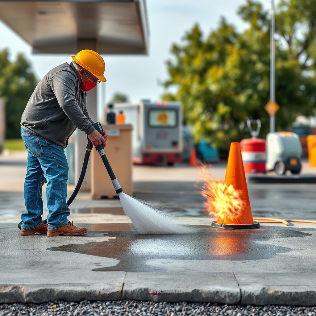 Understanding Gasoline Stains - how to clean gas off concrete