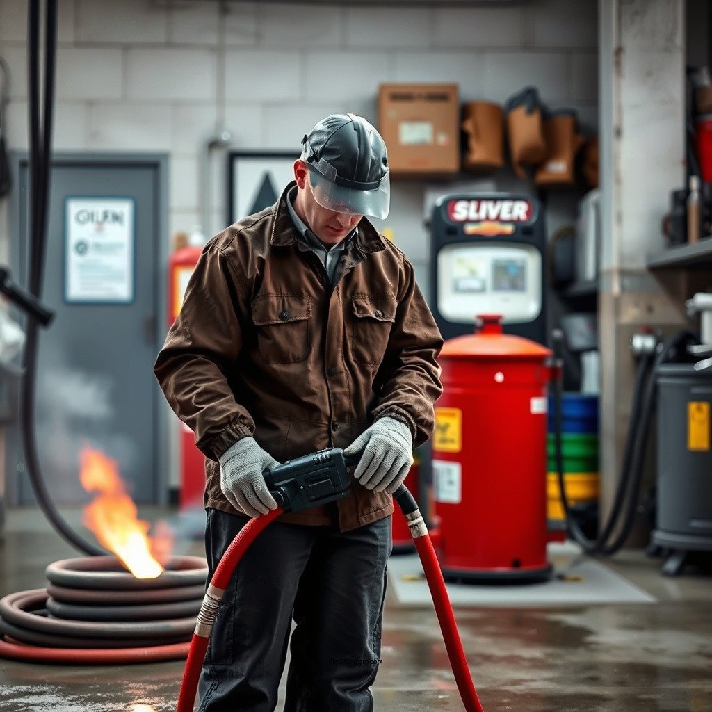Safety Precautions - how to clean gas spill in garage