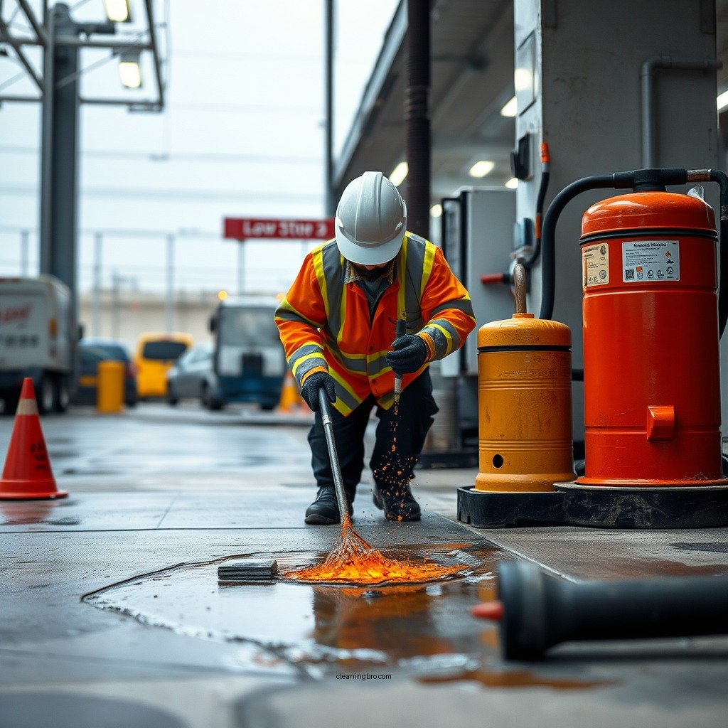 Identify the Severity of the Spill - how to clean gas spill on concrete
