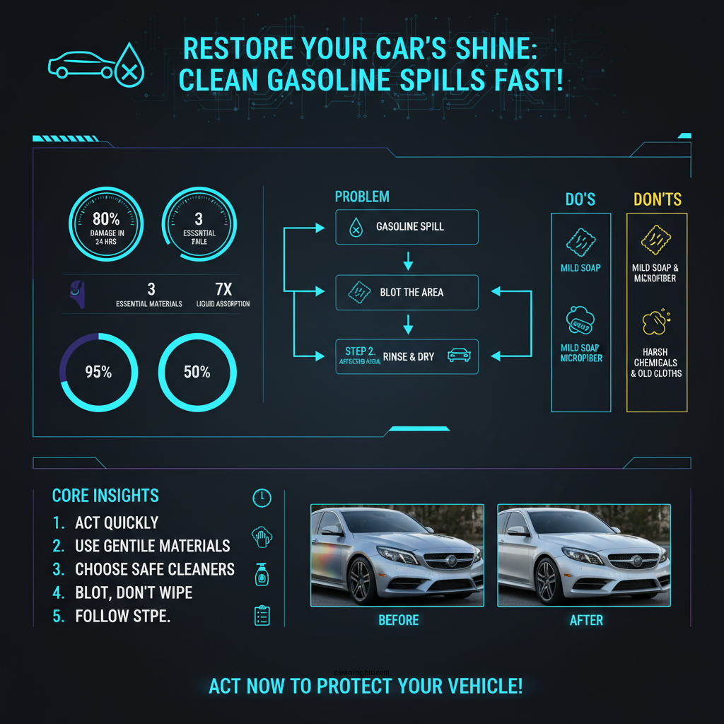 how to clean gasoline off car paint - Data Infographic and Statistics