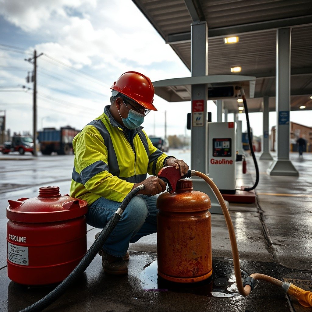 Understanding the Hazards of Gasoline Spills - how to clean gasoline spill on concrete