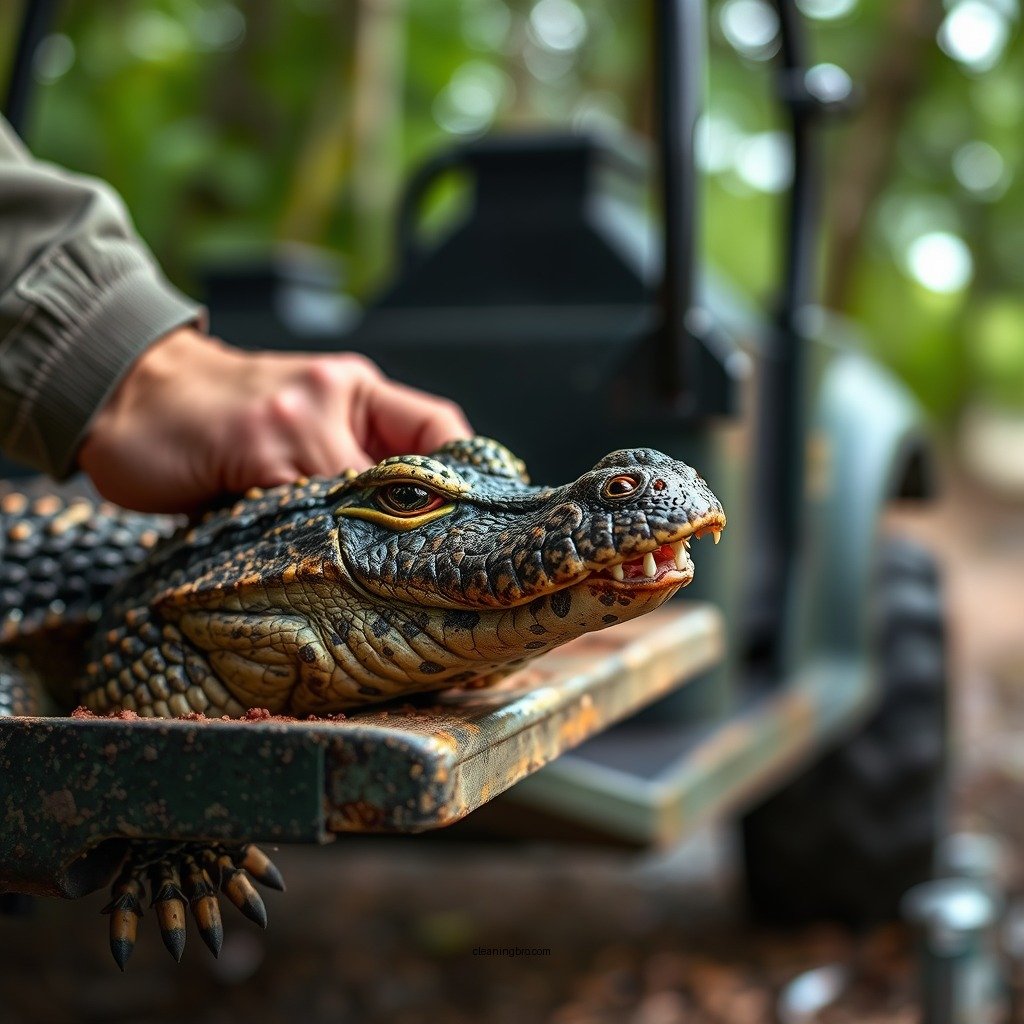 Remove Loose Debris - how to clean gator step