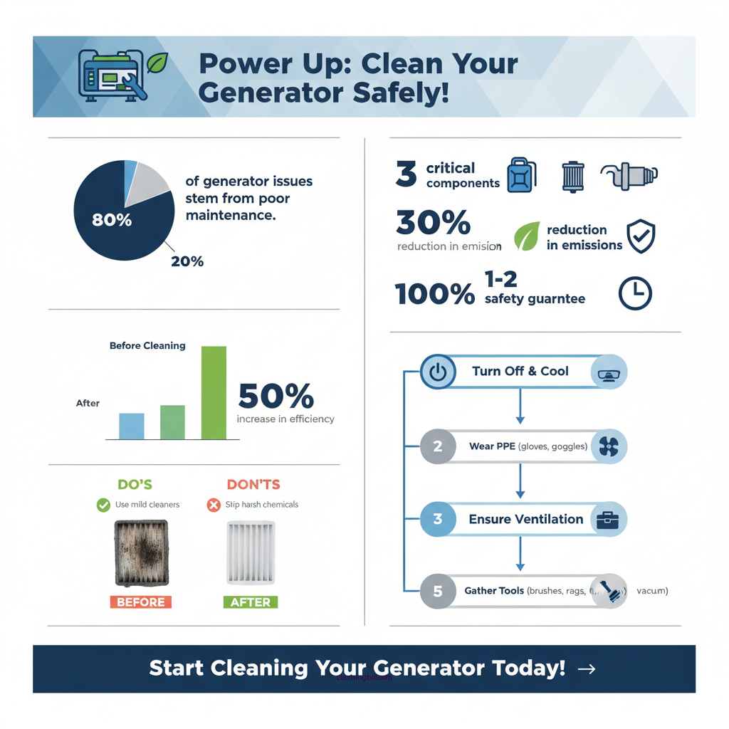 how to clean generator power - Data Infographic and Statistics
