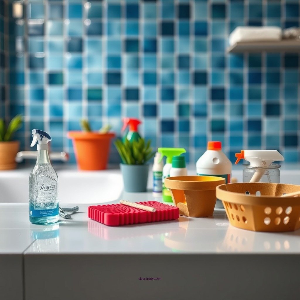 Essential Cleaning Supplies - how to clean glass tile in pool