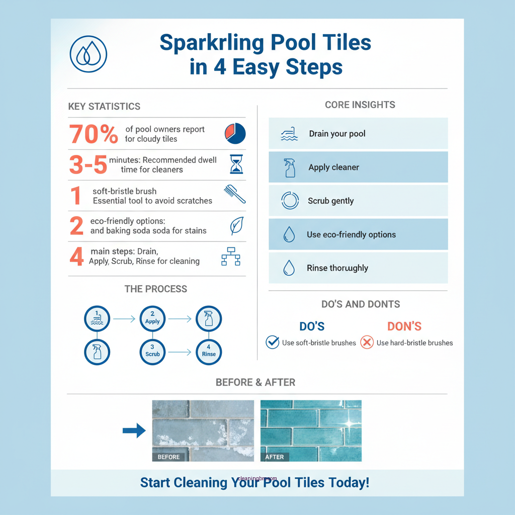 how to clean glass tile in pool - Data Infographic and Statistics