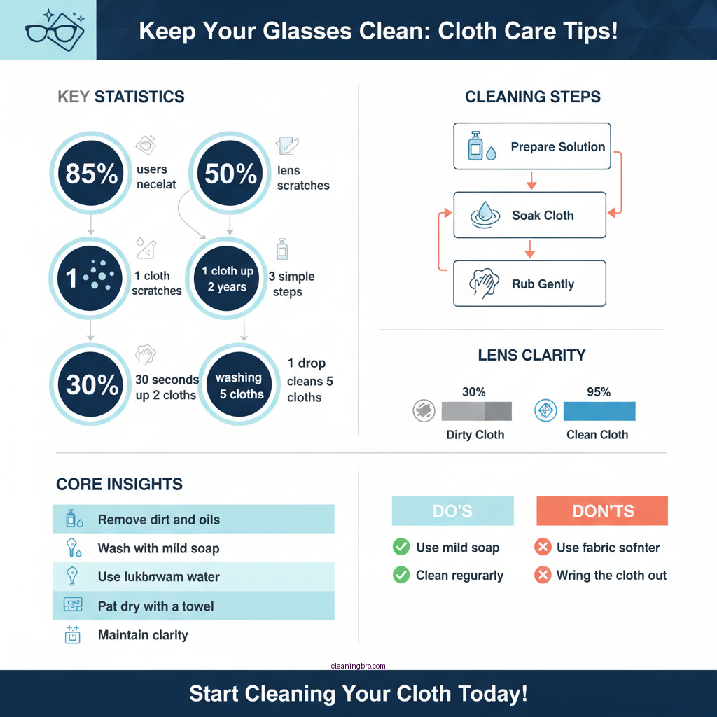 how to clean glasses cleaning cloth - Data Infographic and Statistics