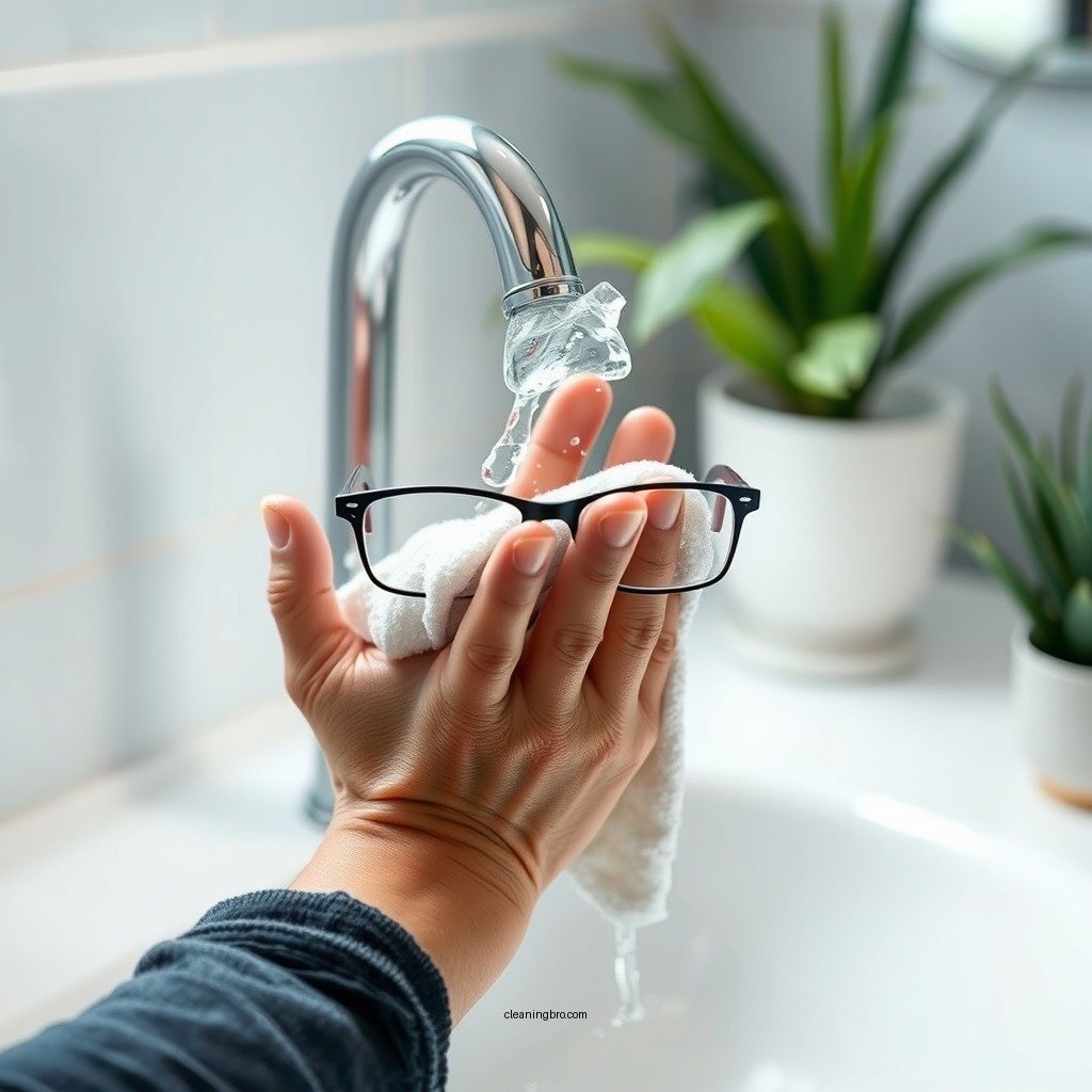Hand Washing Method - how to clean glasses cloth
