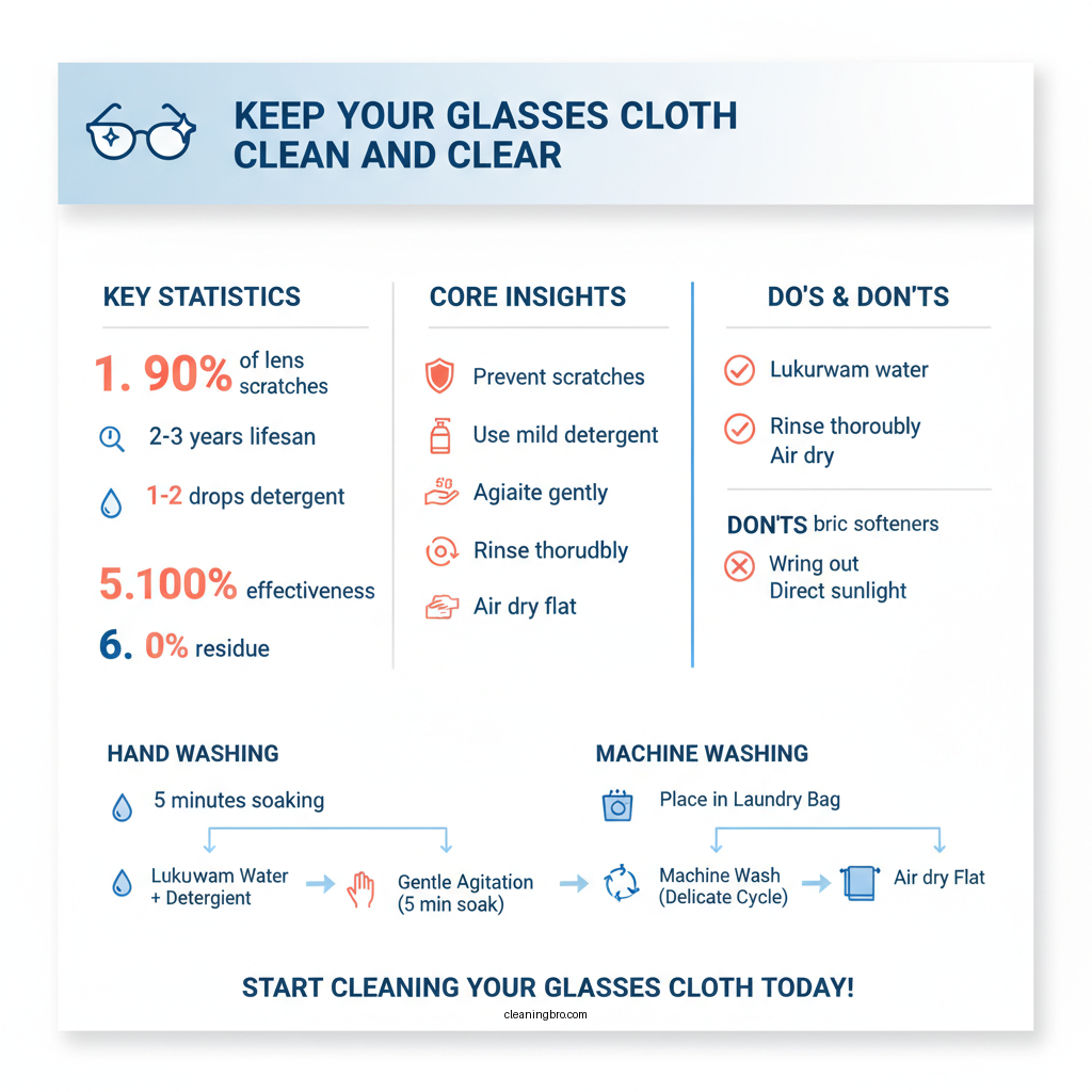 how to clean glasses cloth - Data Infographic and Statistics