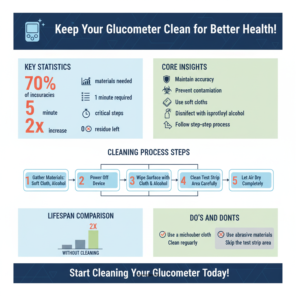 how to clean glucometer - Data Infographic and Statistics