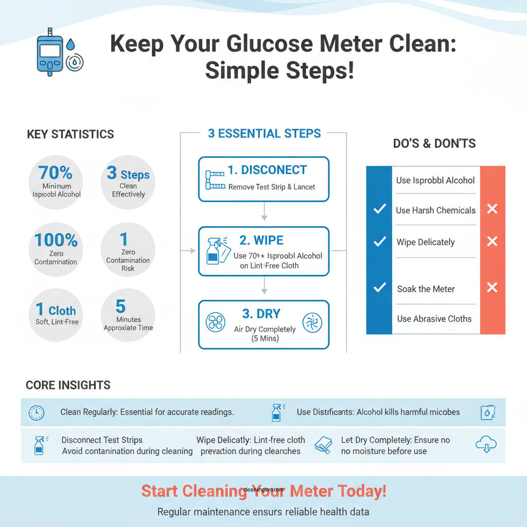 how to clean glucose meter - Data Infographic and Statistics